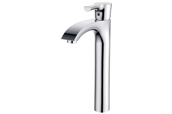Single lever high basin mixer